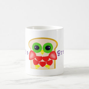 Mug Fruits d'hibou Petit-déjeuner de pain