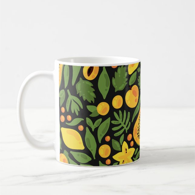 Mug Fruits exotiques : Coloré été sans joint (Gauche)