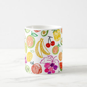 Mug Fruits tirés à la main
