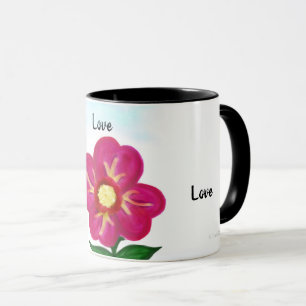 Mug Fuchsia Flower Logs