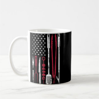 Mug Fumée de barbecue drôle Drapeau américain du 4 jui