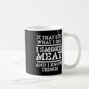 Mug Fumer La Viande Et Connaître Les Choses Drôle Barb