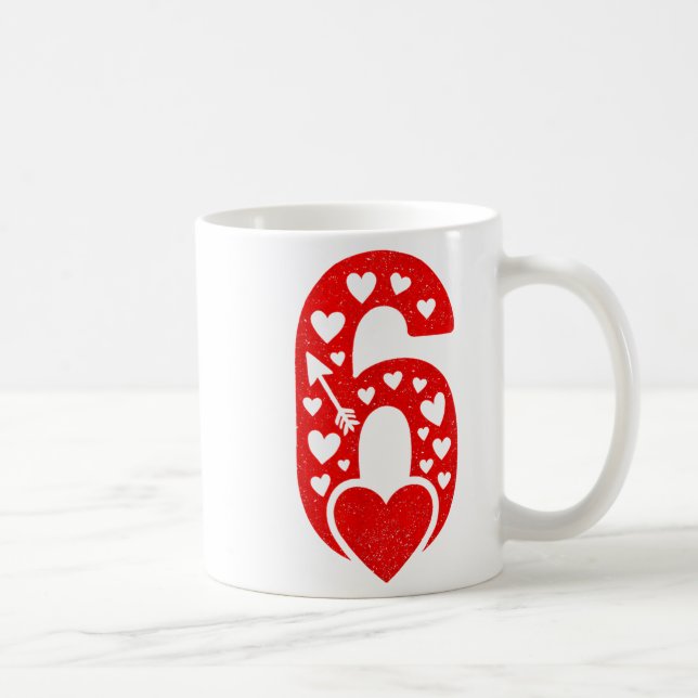Mug Fun 67 Number 6-7 6 7 Matching Valentine Six Seven (Droite)