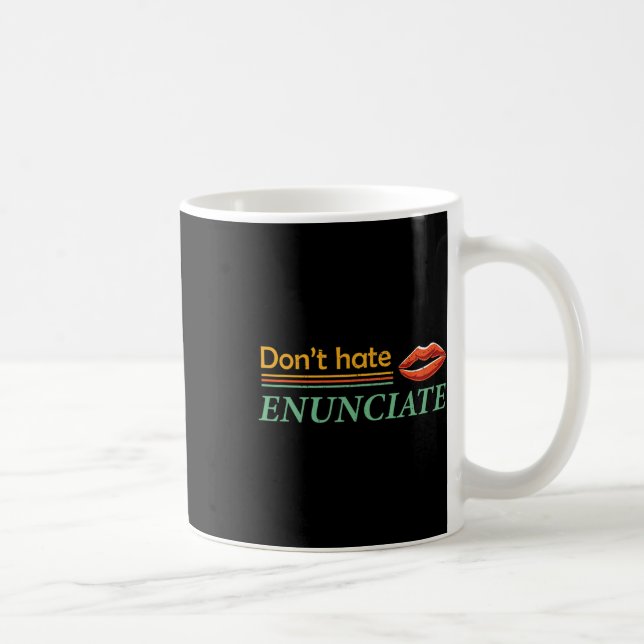Mug Fun Asal Sign Language Lip Lecture Sourde Sensibil (Droite)