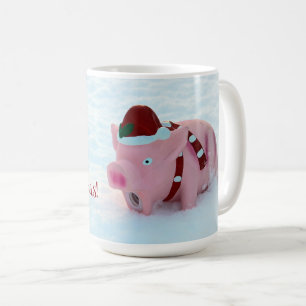 Mug Fun Christmas Piggy Coffee Cup!
