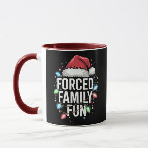 Mug Fun de famille forcé Sarcastique Noël drôle