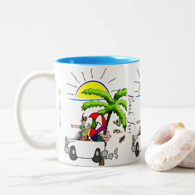 Mug Fun de plage (Avec donut)