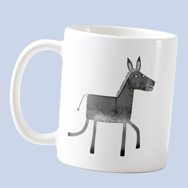 Mug Fun Donkey (Fun donkey coffee mug for animal lovers)