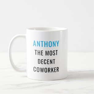 Mug Fun Humour World's Okayest Coworker texte personna