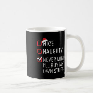 Mug Fun Naughty Nice Noël Famille Pyjama Hommes Femmes