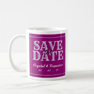 Mug Fun Purple Enregistrer La Date