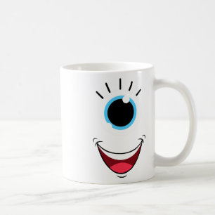 Mug Fun Scanner Monster Eyell Face Facile Halloween Co