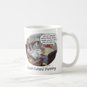 Mug Funérailles de poulet amusantes Planification avec