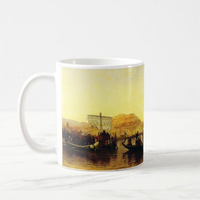 Mug Funérailles d'une maman sur le Nil par Frederick A (Gauche)