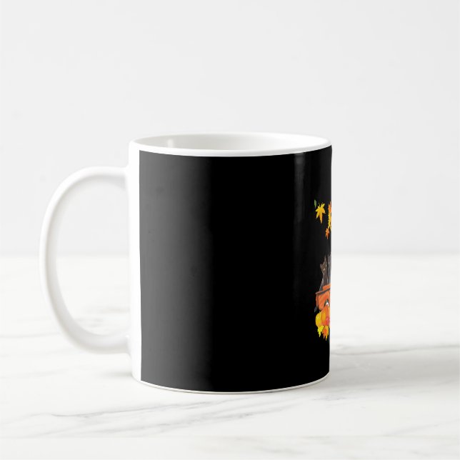 Mug Funky Black Cats Camion Automne Citrouille Maple L (Gauche)