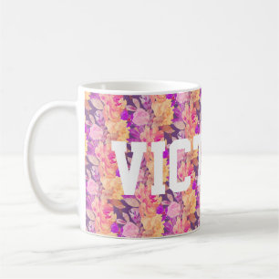 Mug Funky Floral Nom personnalisé