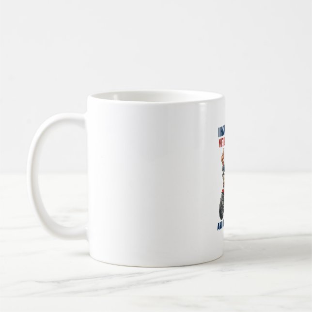 Mug Funky Grumpy Vieux Homme Vétérinaire Moto (Gauche)