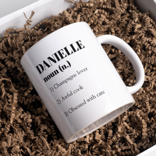 Mug Funky personnalisé Nom personnalisé Noun Définitio