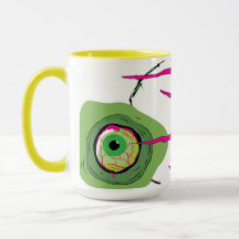 Funky Simple Ghoulish Zombie Scratché Pop Art