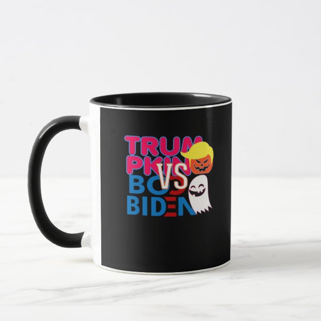 Mug Funky Trumpkin Vs Boo Biden Classe Design Hallowee (Gauche)