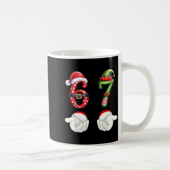 Mug Funny 67 Christmas Pajamas Six Seven Meme 6 7 Elf  (Droite)