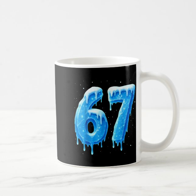 Mug Funny 67 Drip Cold Ice Winter Season Six Seven Sno (Droite)