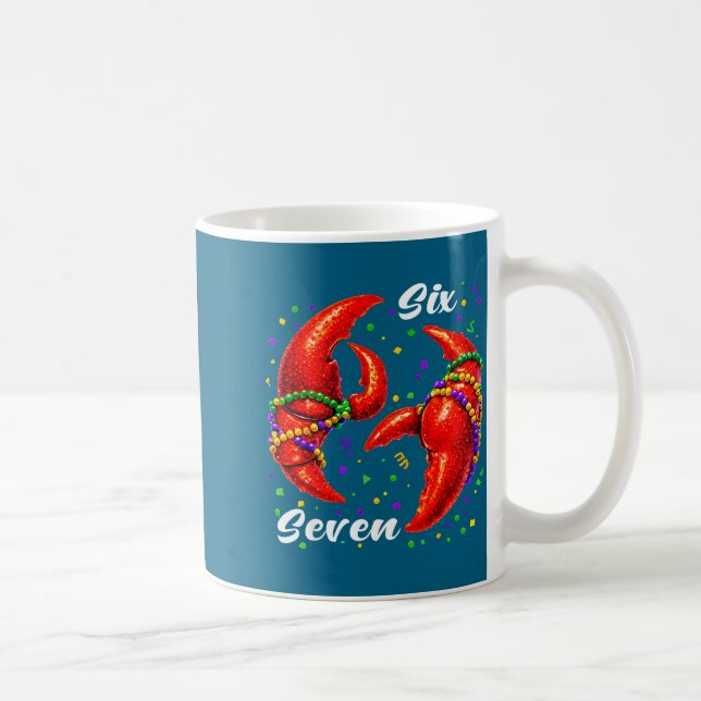 Mug Funny 67 Mardi Gras Crawfish Meme 6 7 Beads Six Se (Droite)