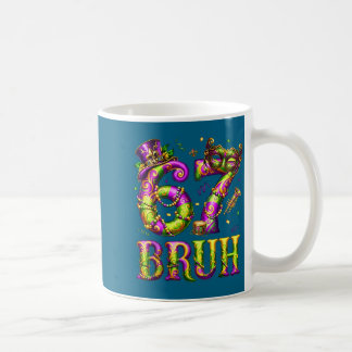 Mug Funny 67 Six Seven Bruh Mardi Gras Costume Carniva