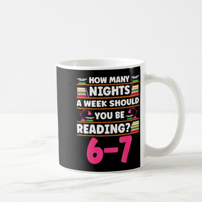 Mug Funny 6 7 Meme Book Lover Teachers Bookish Men Wom (Droite)