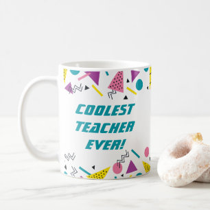 Mug Funny 80s Slang Merci enseignant