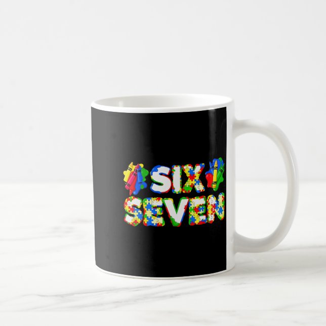 Mug Funny Autism 67 Six Seven Meme Autism Awareness 6  (Droite)