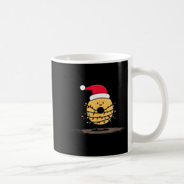 Mug Funny Bagel Christmas Graphics Lights Lover  (Droite)