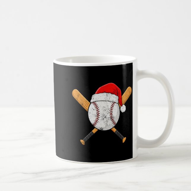 Mug Funny Baseball Ball Santa Hat Xmas Pajamas Players (Droite)