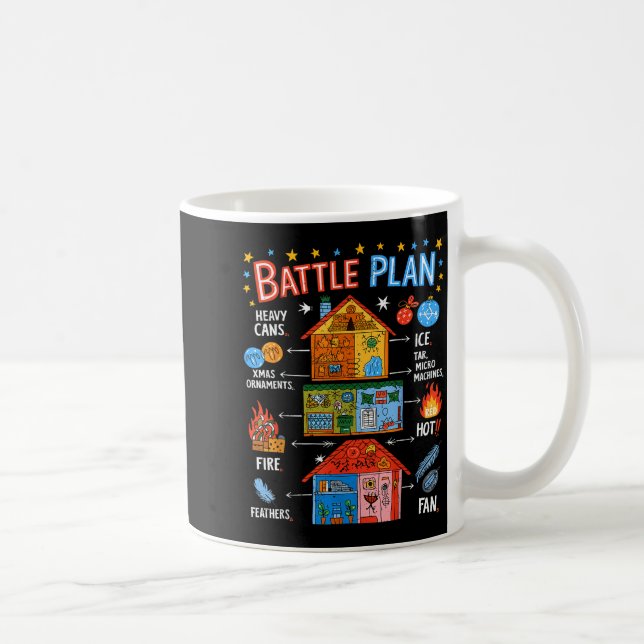 Mug Funny Battle Plan Christmas Home Kids Hand Dawn Al (Droite)