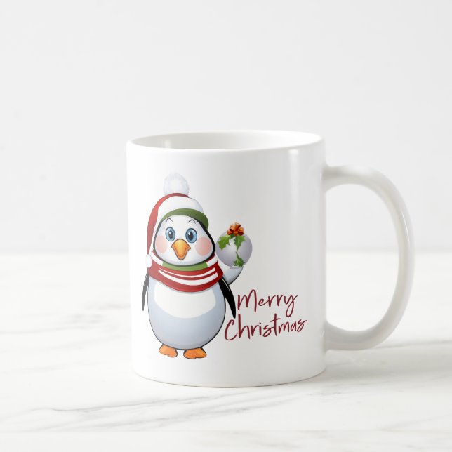 Mug Funny Bauble Buddy Penguin Noël (Droite)