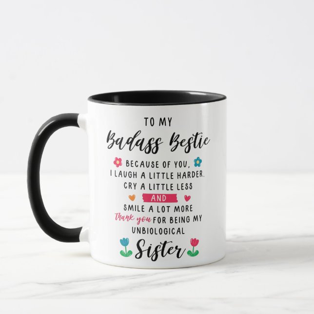 Mug Funny Bestie Meilleur Ami Soeur Ami (Gauche)