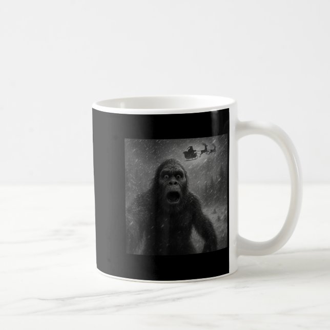 Mug Funny Bigfoot Sasquatch Selfie Santa Claus Xmas Ch (Droite)