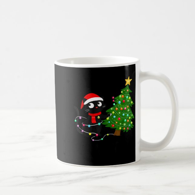 Mug Funny Black Cat What_ Christmas Tree Funny Cat Lov (Droite)