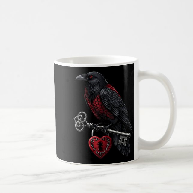 Mug Funny Black Crow Black Bird Funny Crow Valentines  (Droite)