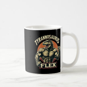Mug Funny Bodybuilder Tyrannosaurus Flex Gym T-rex Din