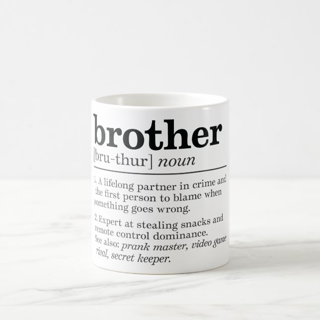 Mug Funny Brother Définition (Centre)