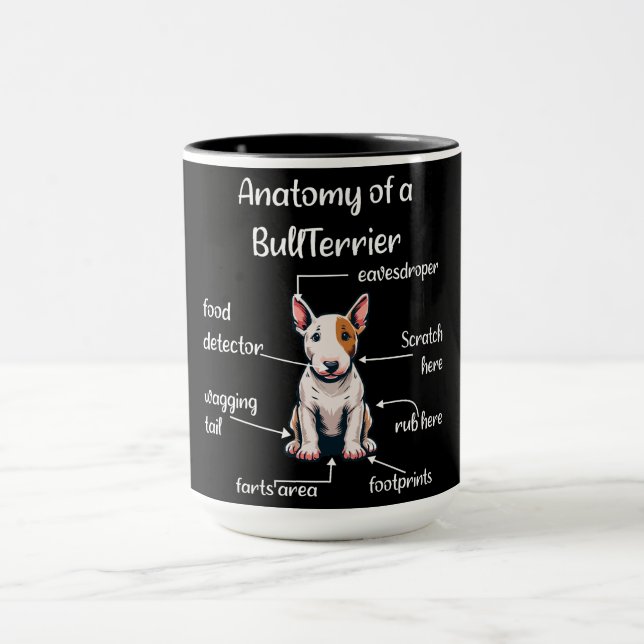 Mug Funny Bull Terrier Chien (Centre)