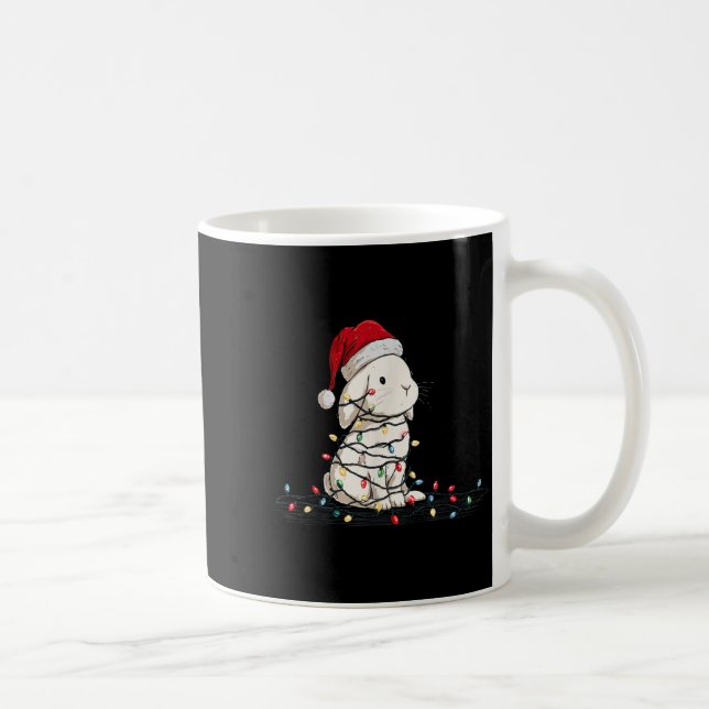 Mug Funny Bunny Christmas Graphics Animal Lights Lover (Droite)
