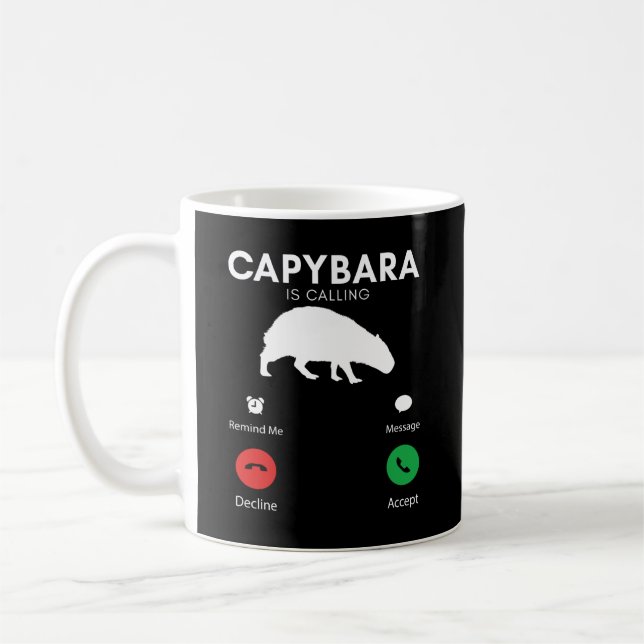 Mug Funny Capybara Humoristique Capybaras (Gauche)