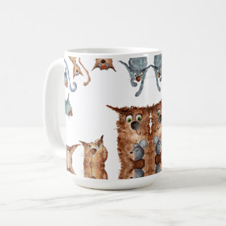 Mug Funny cartoon cats