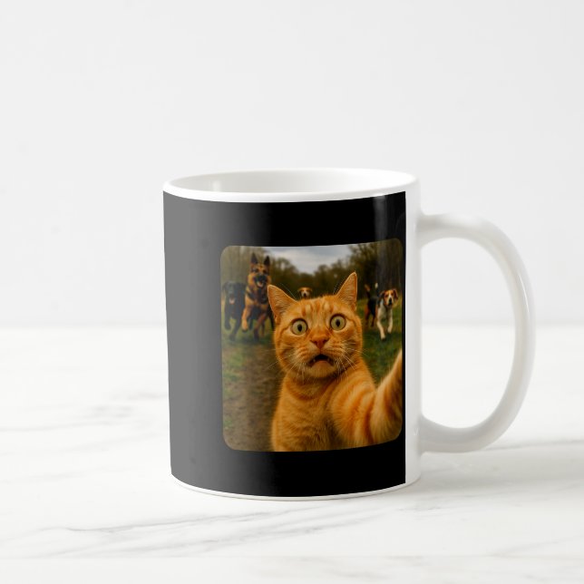 Mug Funny Cat Selfie Design  (Droite)