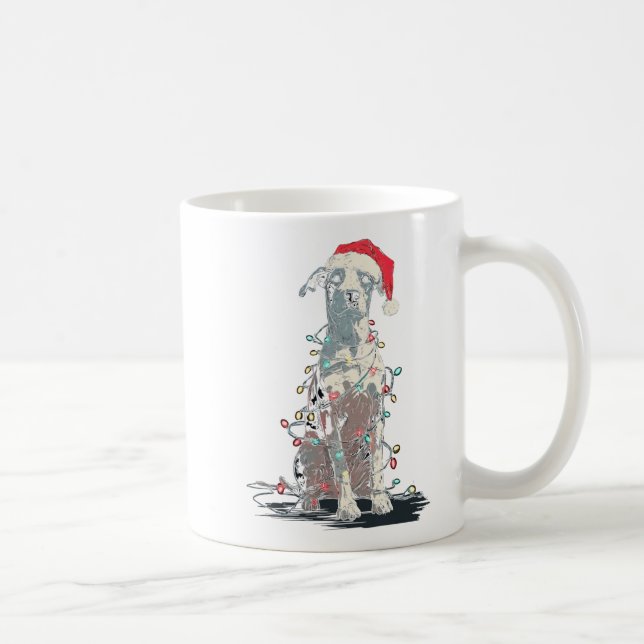 Mug Funny Catahoula Leopard Dog Christmas Graphics Lig (Droite)
