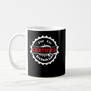 Mug Funny Certified Zip Cravate Technicien Mécanicien 