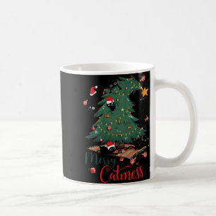 Mug Funny Chat Noël Arbre Joyeux Amoureux des chats de