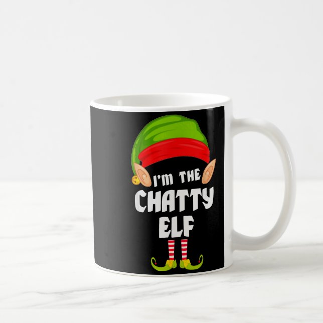 Mug Funny Chatty Elf Matching Family Group Pj Christma (Droite)